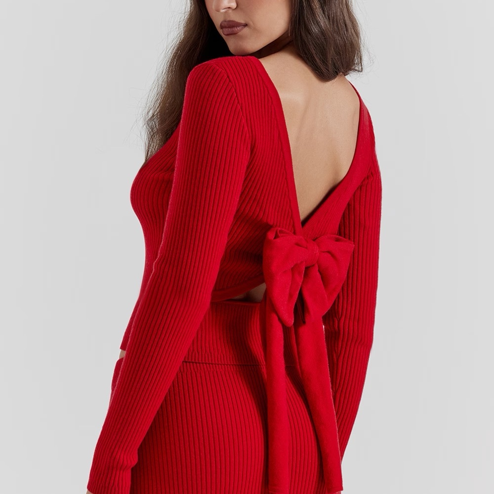 Sula bow back sweater